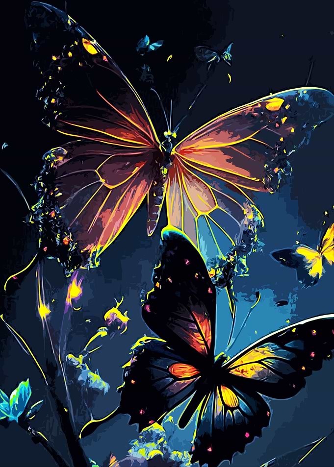 butterfly fantasy night