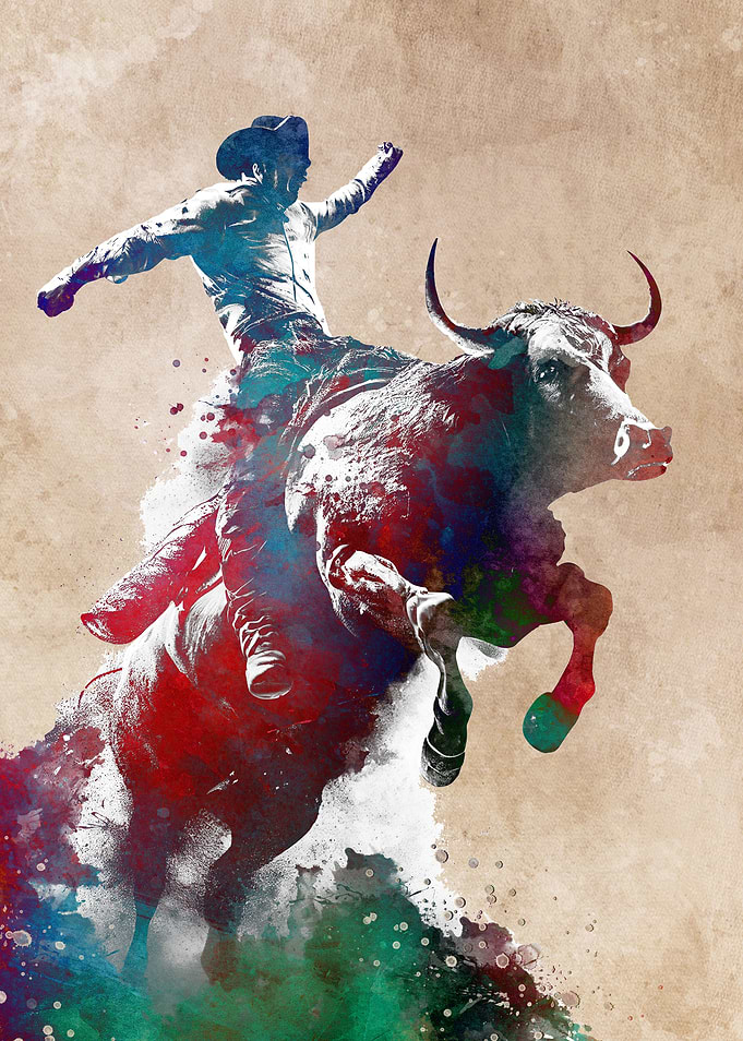 Rodeo sport art