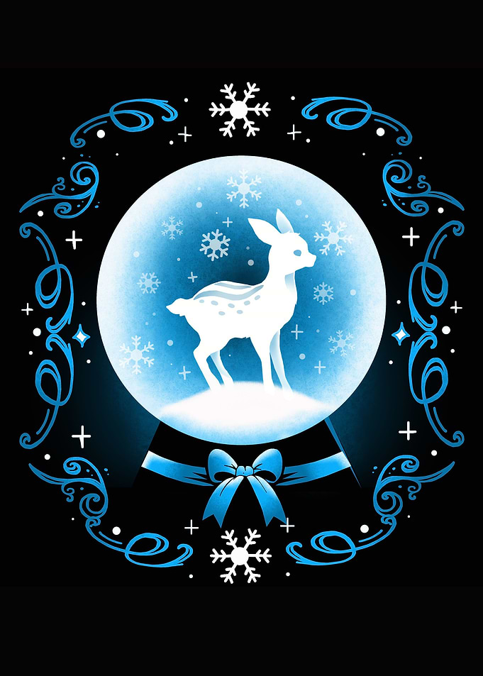 Snow Globe Deer