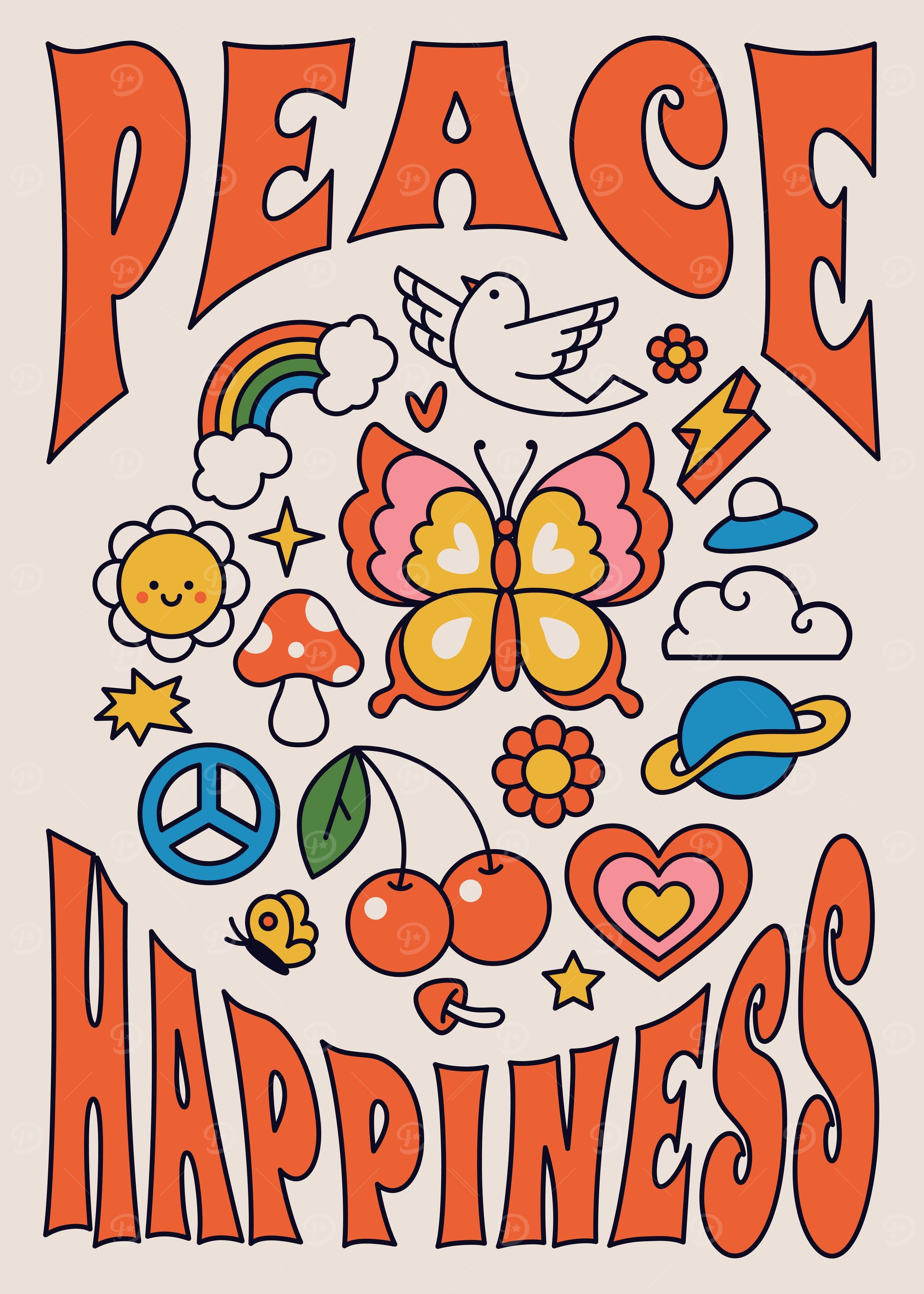 Peace Happiness Groovy