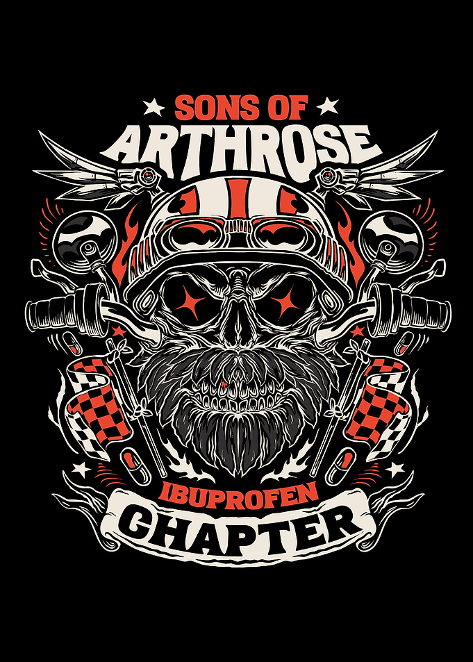 Vintage Biker Skull