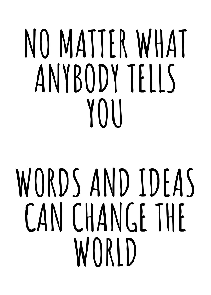 no matter what anybody