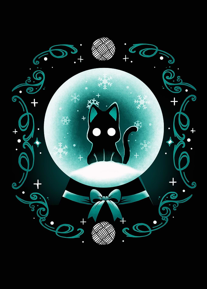 Snow Globe Cat