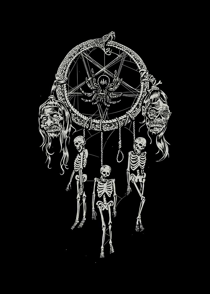 human skull star