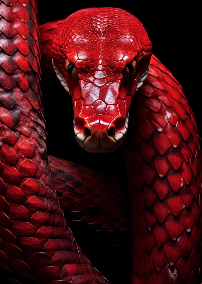 Red Wild Snake