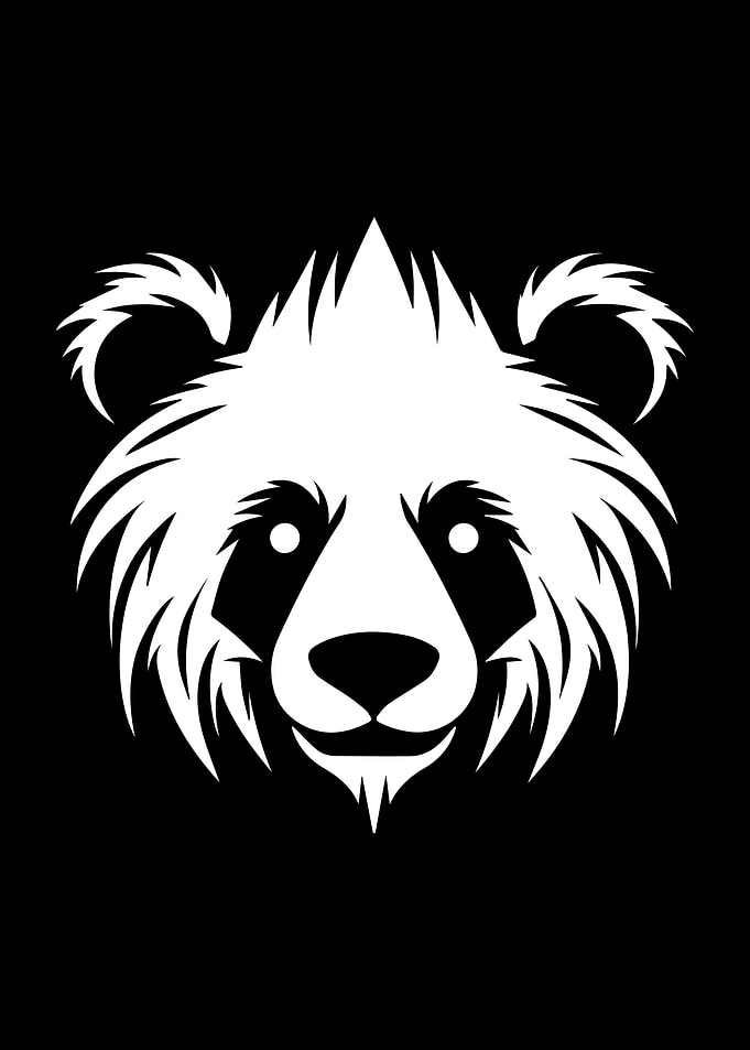 Bear Stencil Design