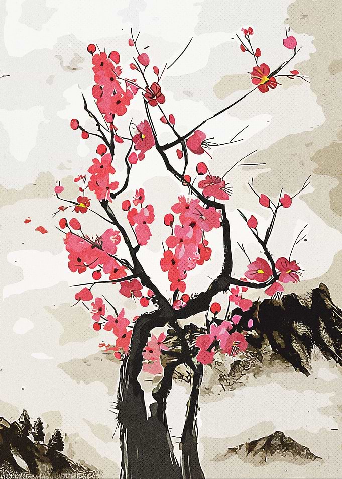 Cherry Blossom Art