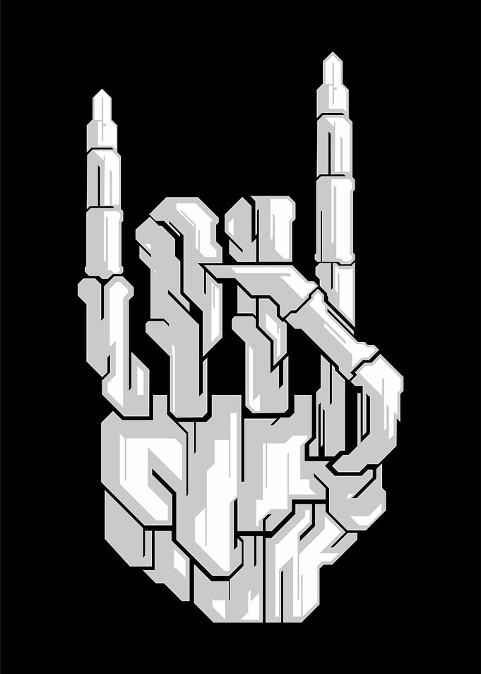 ROCK HAND BONE
