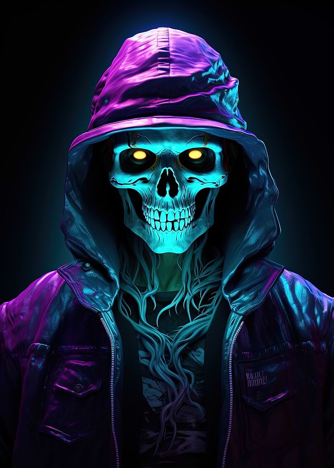 Neon Skeleton