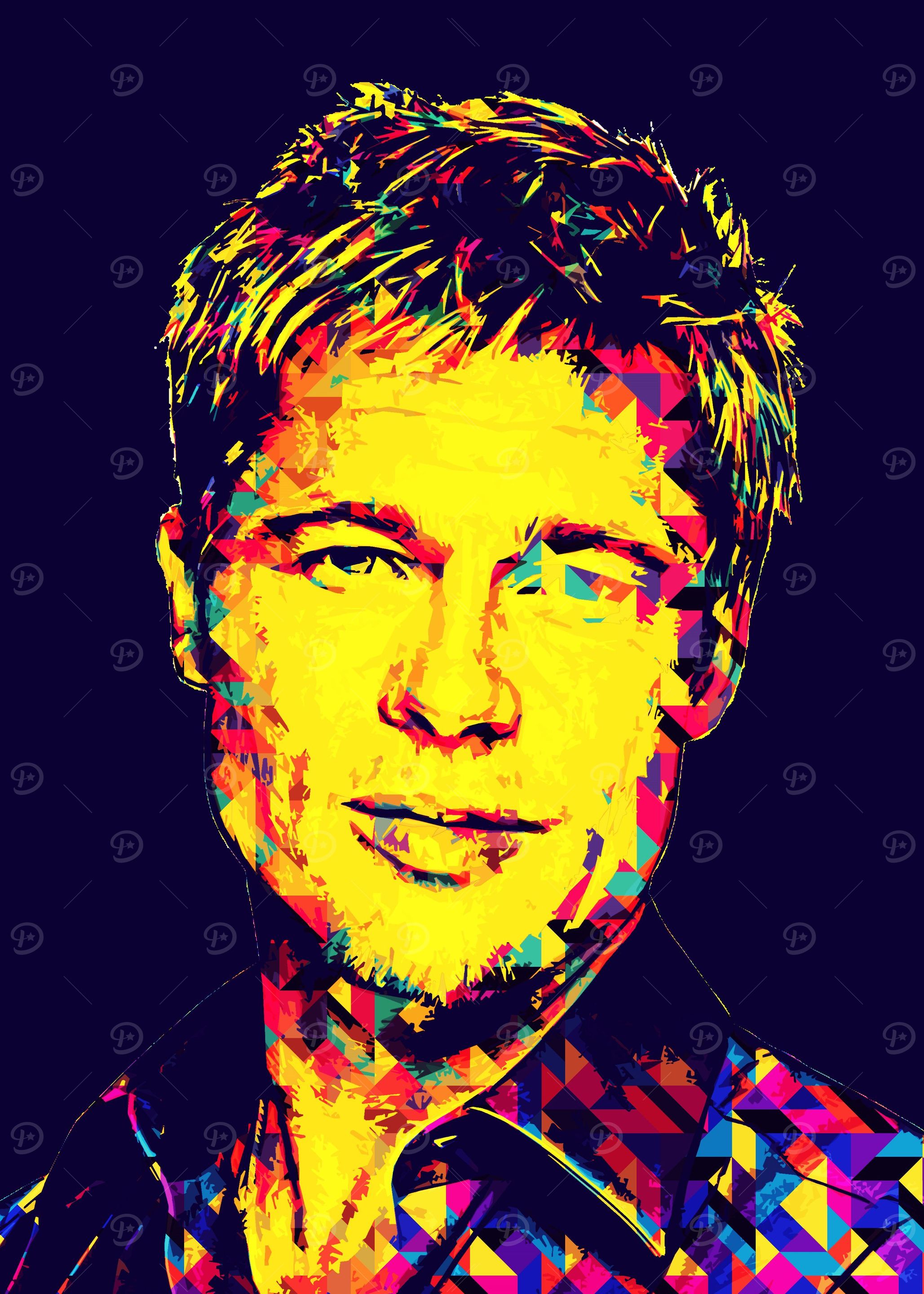Brad Pitt Pop Art