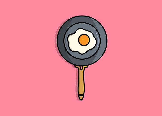 Egg Fried in Fry Pan