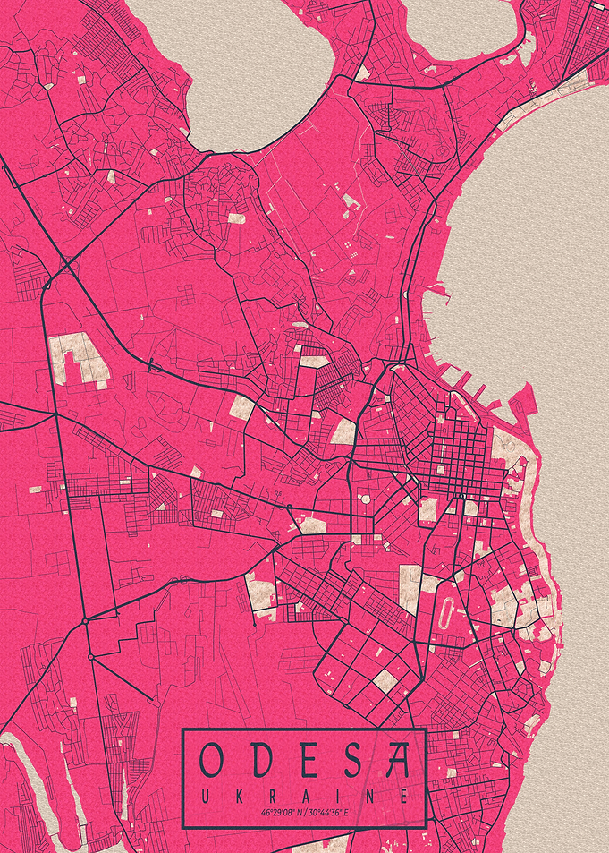 Odessa City Map Blossom