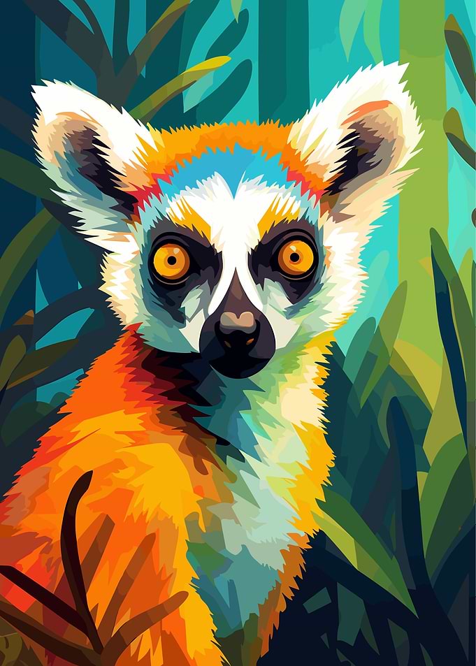 Lemur in Jungle