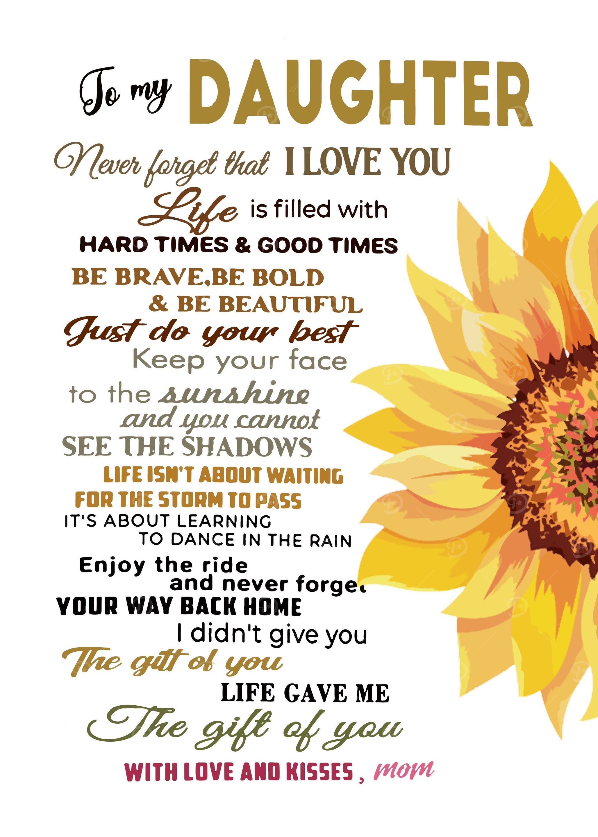 To My Daughter from Mom
