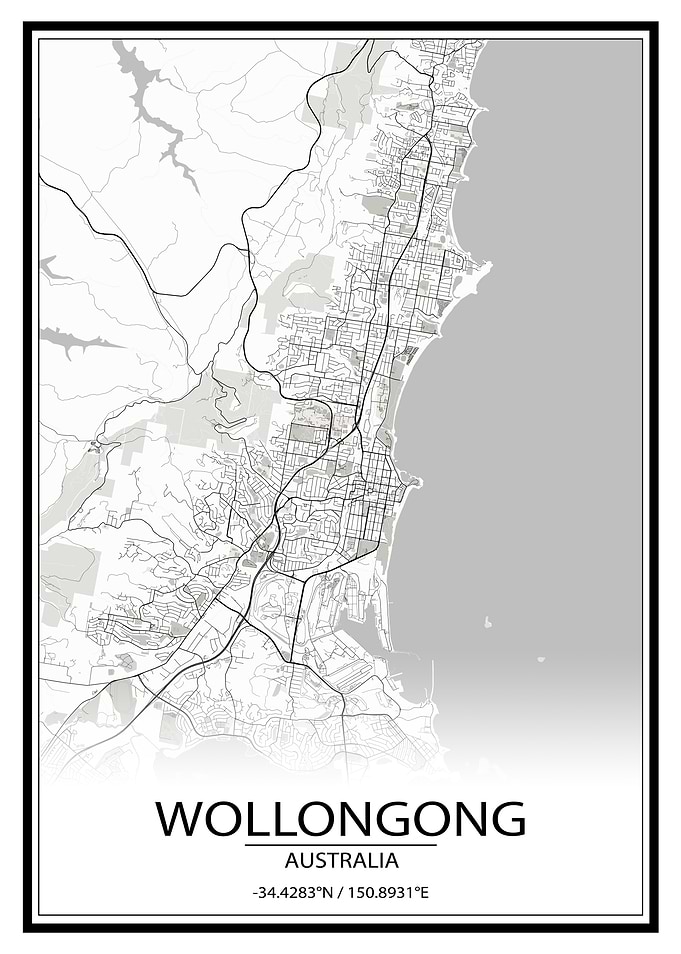 Wollongong White City Map