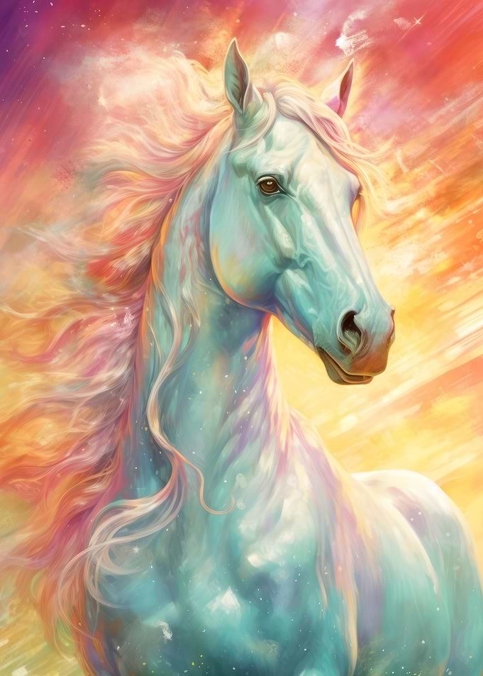 Powerful wild Horse
