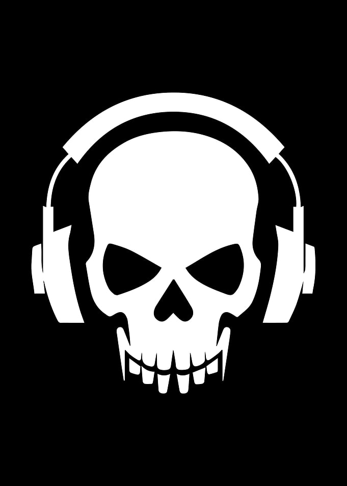 Skull Stencil Design
