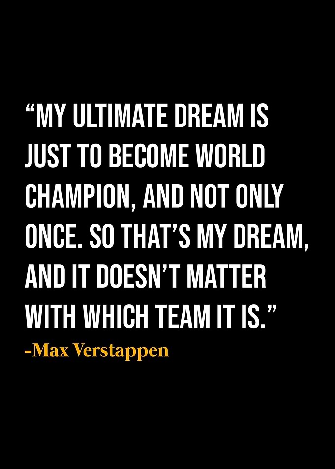 Max Verstappen Quotes