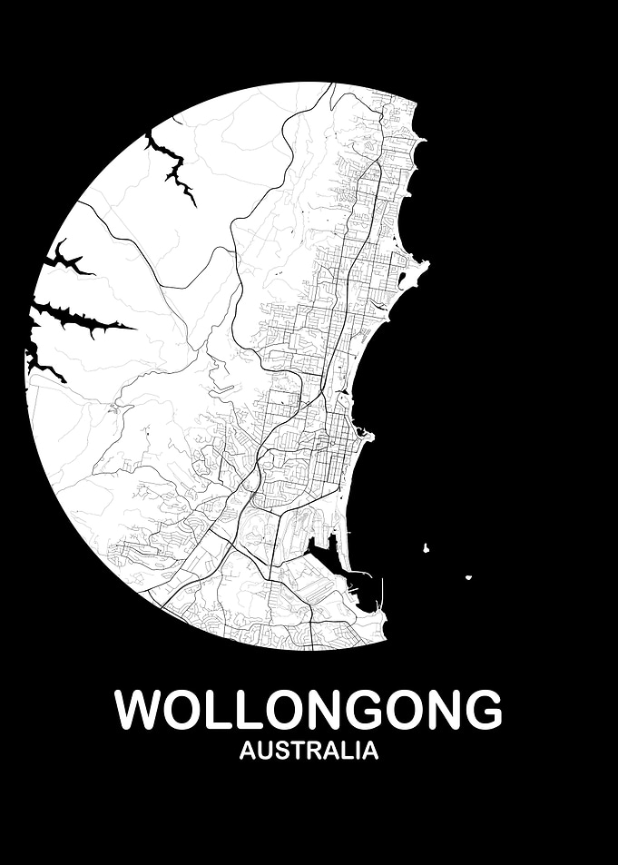 Wollongong WhiteCircle Map