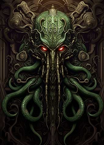 Cthulhu bronze art