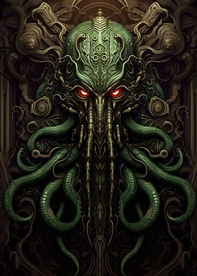 Cthulhu bronze art