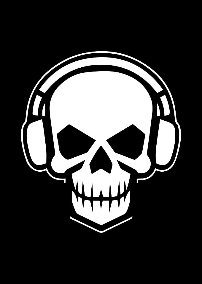 Skull Stencil Design