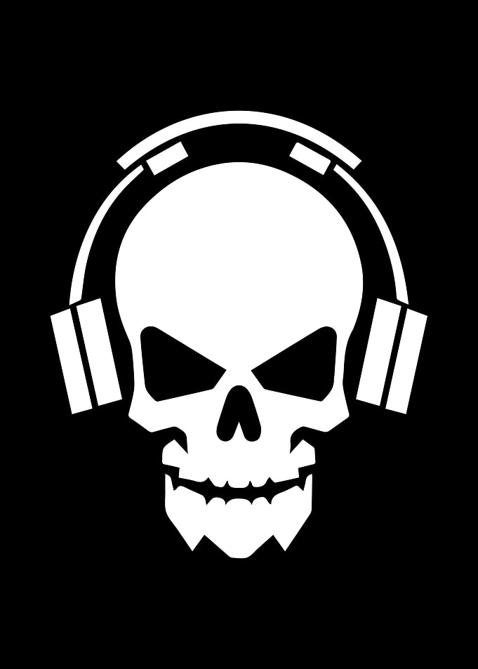 Skull Stencil Design