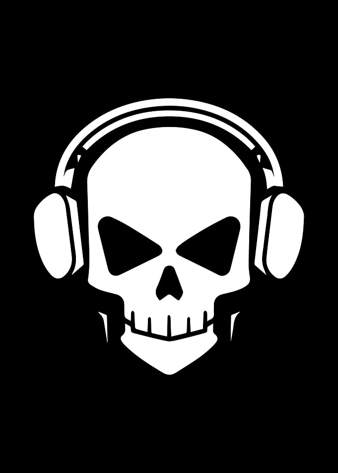 Skull Stencil Design