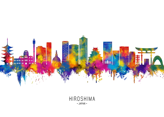 Hiroshima Japan Skyline