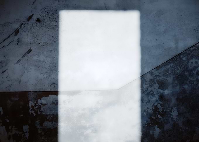 Abandoned house window col