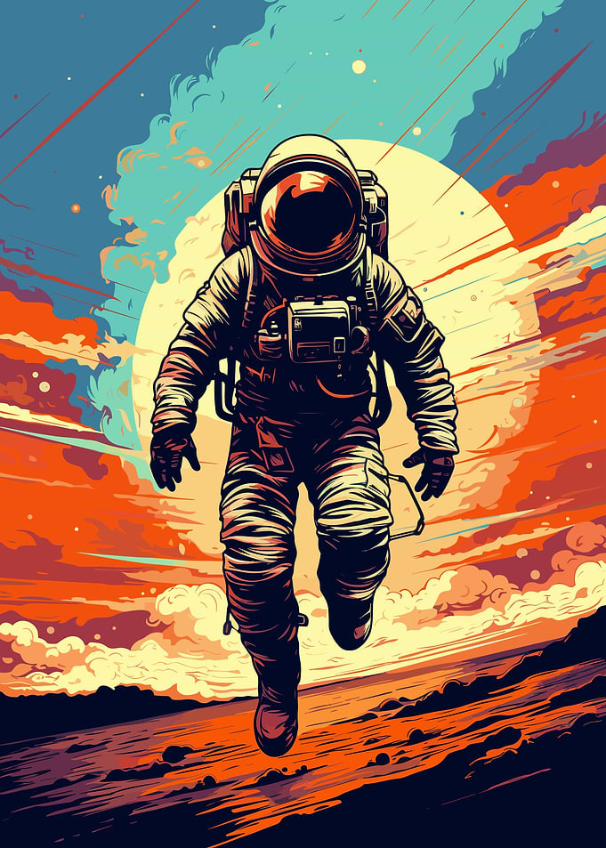 Astronaut Pop Art