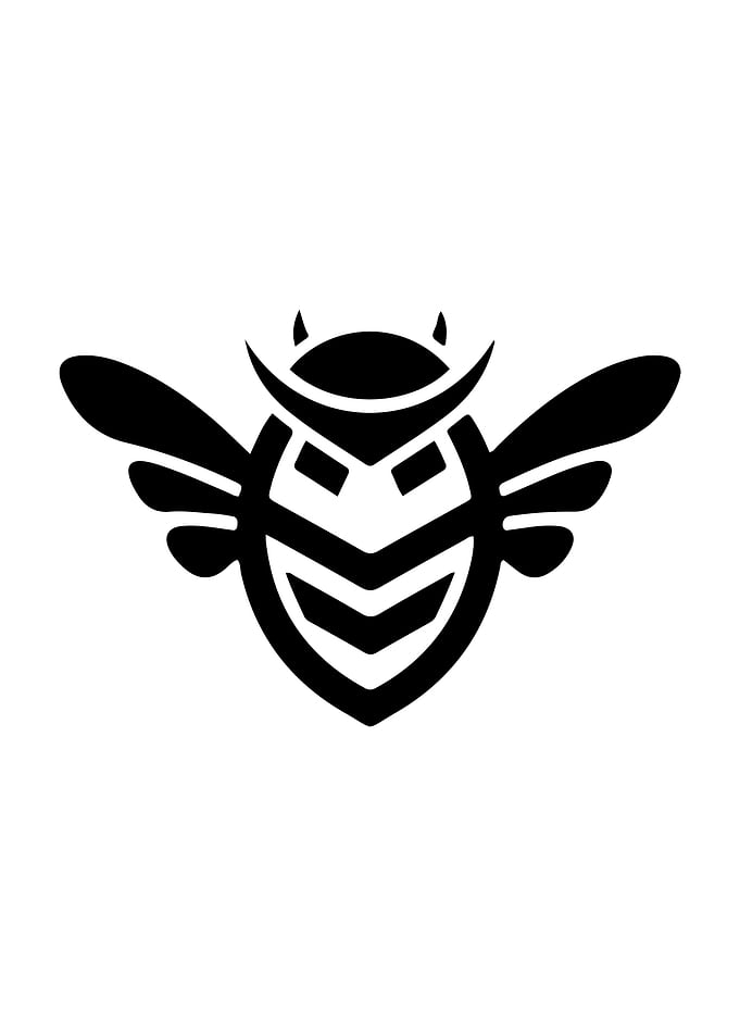 Bee Stencil Design