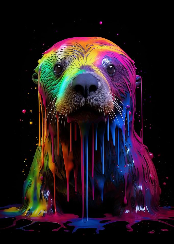 Rainbow Sea Otter
