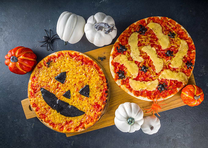 Halloween pizza