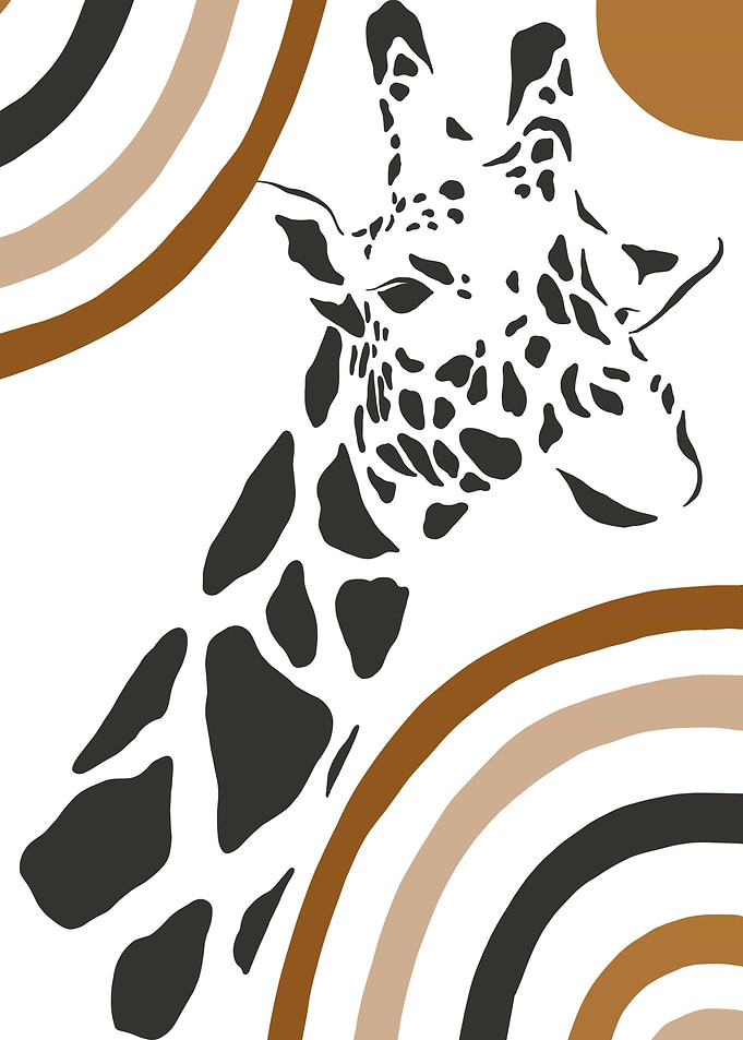 Giraffe savannah animals
