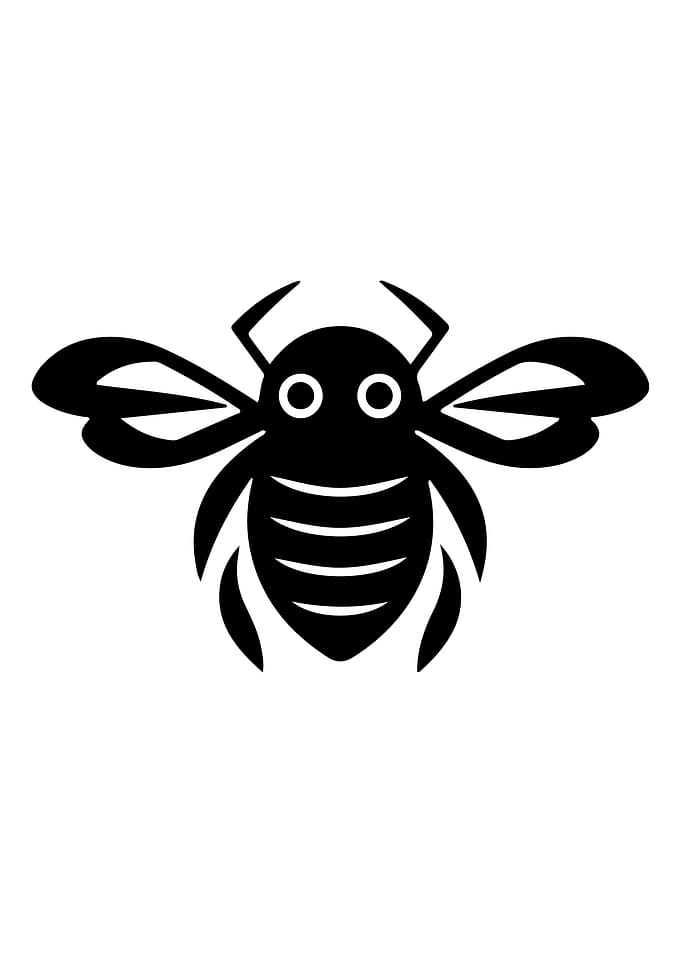 Bee Stencil Design