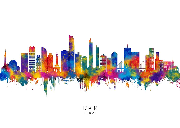Izmir Turkey Skyline