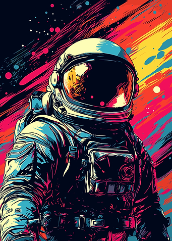 Astronaut Pop Art