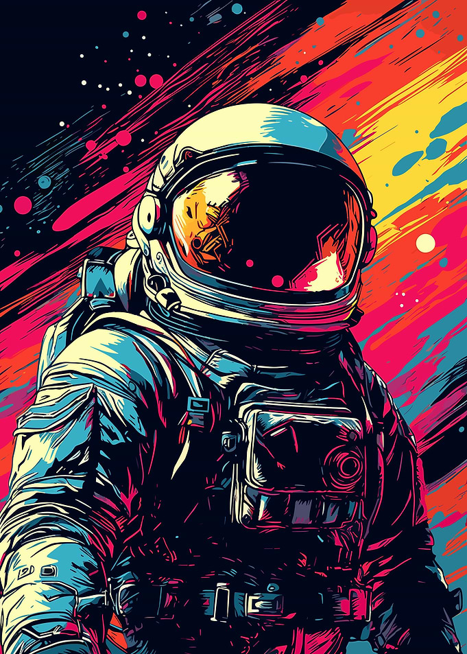 Astronaut Pop Art