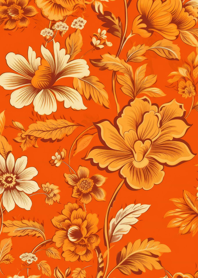 Orange Leaf Wallpaper