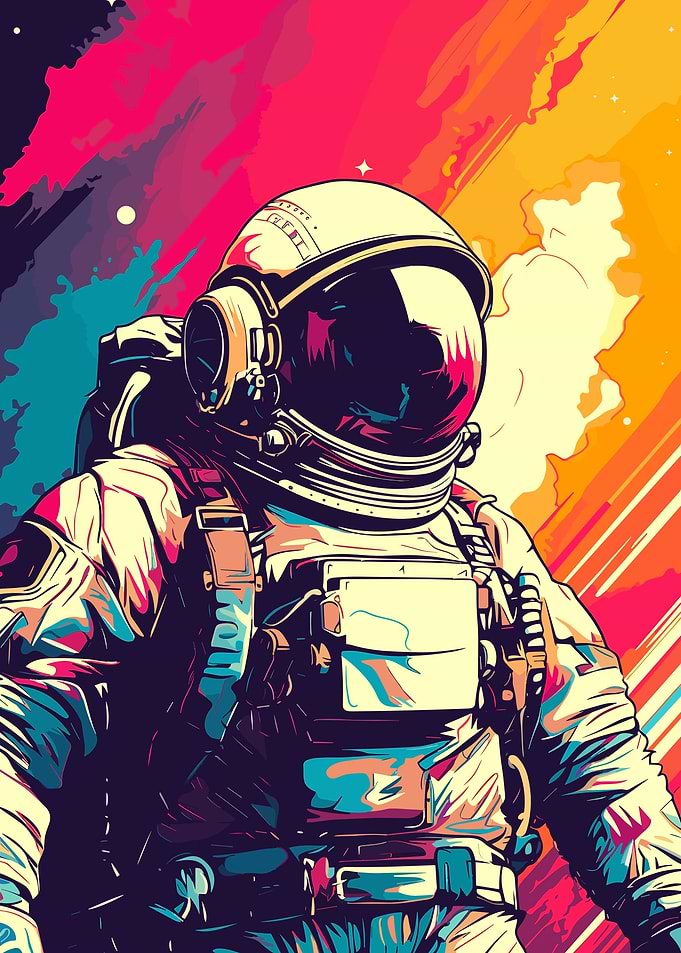 Astronaut Pop Art