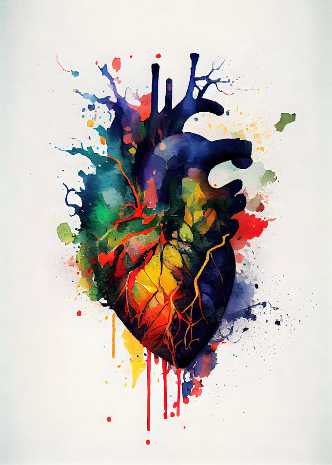 Elegant Colorful Heart