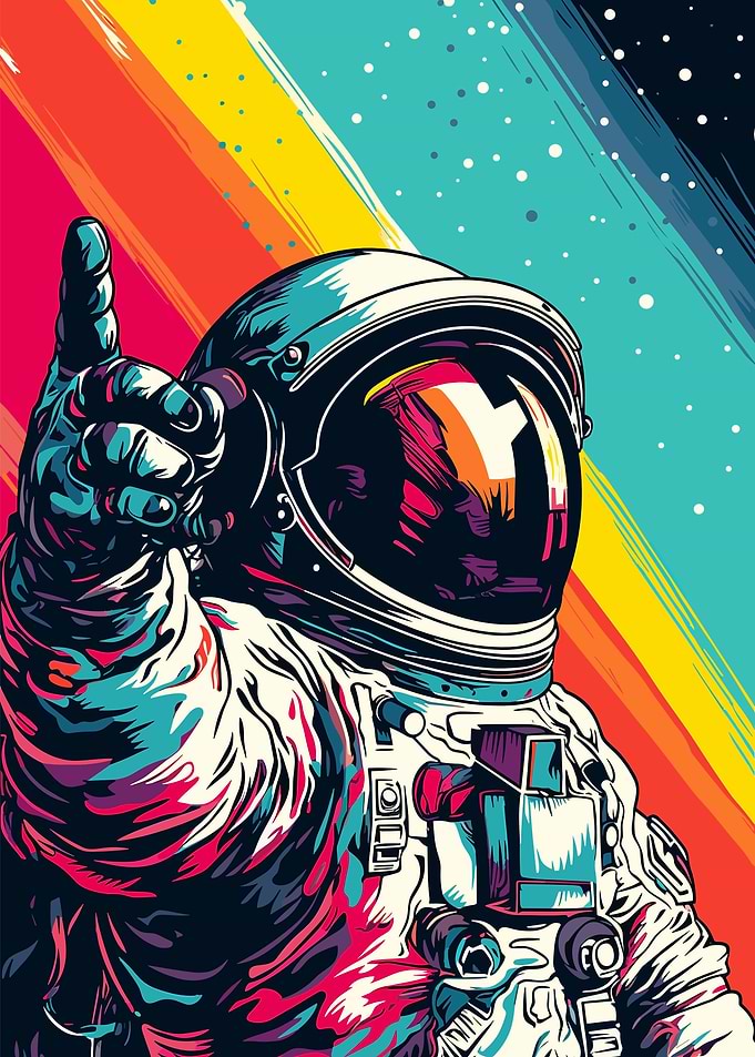 Astronaut Pop Art