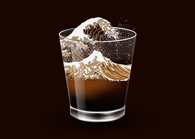 The Great Wave of Coffee