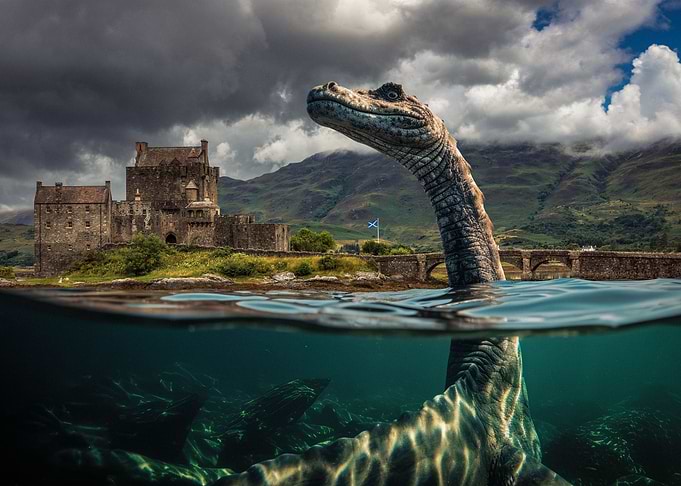 Nessie at Eilean Donan