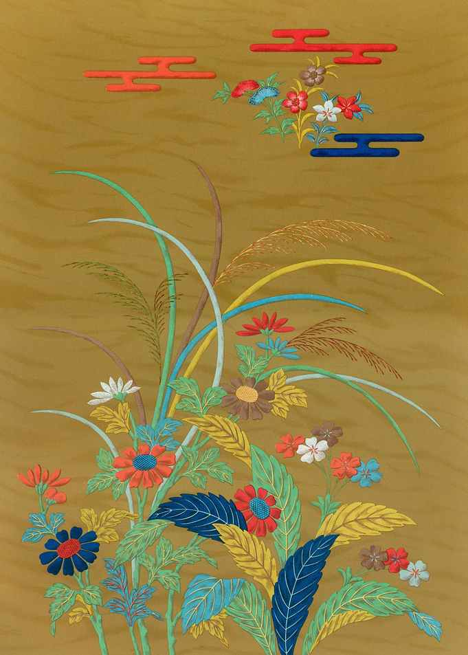 Japanese floral print