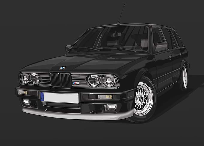 BMW E30 320i Touring BBS