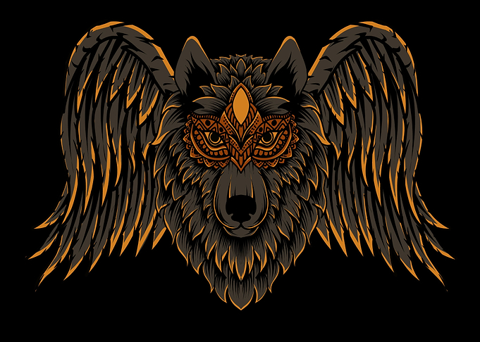 wolf with wings