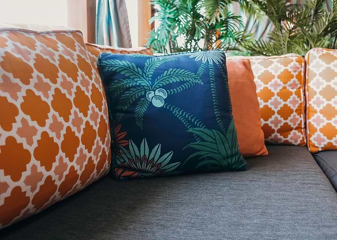 tropical outdoor seating