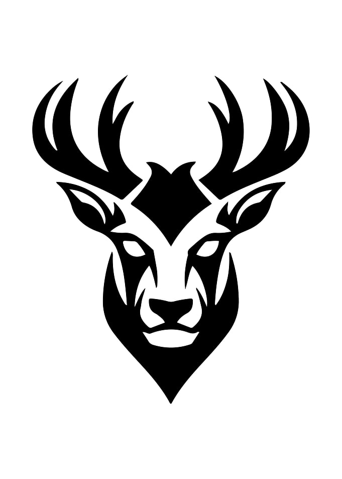 Elk Stencil Design